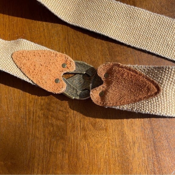 Vintage Omega Arrowhead Belt Arrow Metal Buckle Interlock Bronze Western Boho - Picture 5 of 5